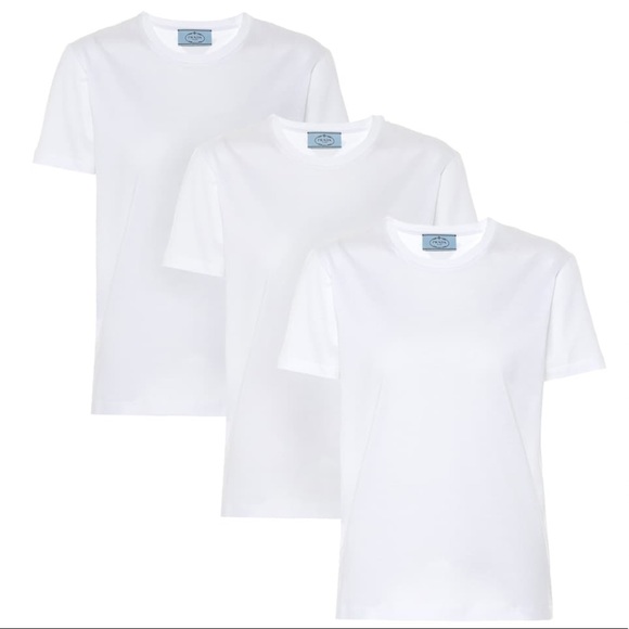 Prada Cotton-Jersey T-Shirt - Picture 5 of 10